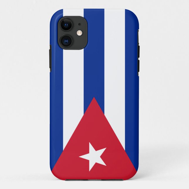 Funda De Case-Mate Para iPhone Bandera de Cuba (Reverso)
