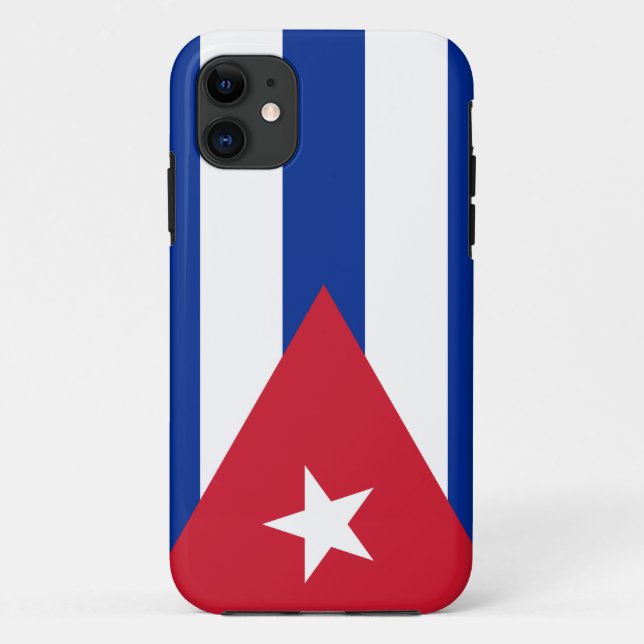 Funda De Case-Mate Para iPhone Bandera de Cuba (Reverso)