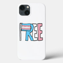 Funda Para iPhone 13 Bandera de derechos transnacionales libres