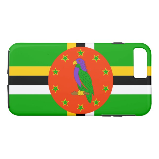 Funda De Case-Mate Para iPhone Bandera de Dominica (Reverso (horizontal))