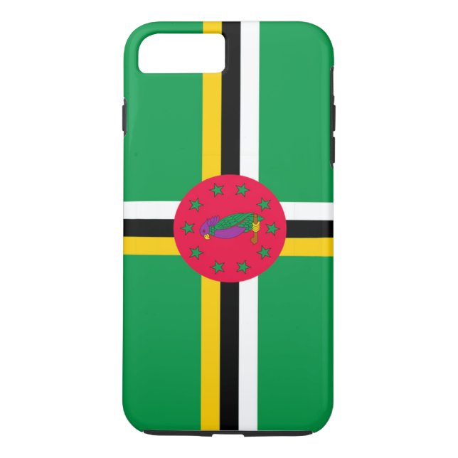 Funda De Case-Mate Para iPhone Bandera de Dominica (Reverso)