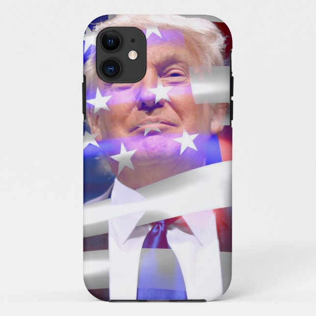 Funda De Case-Mate Para iPhone bandera de donald trump (Reverso)