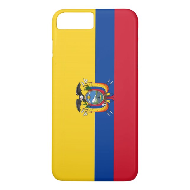 Funda De Case-Mate Para iPhone Bandera de Ecuador (Reverso)