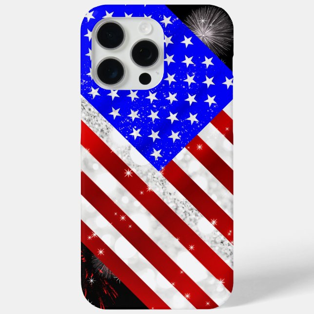 Funda De Case-Mate Para iPhone bandera de EE. UU. (Reverso )