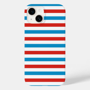 Funda Para iPhone 14 De Case-Mate bandera de EE. UU. de América patrón de rayas azul