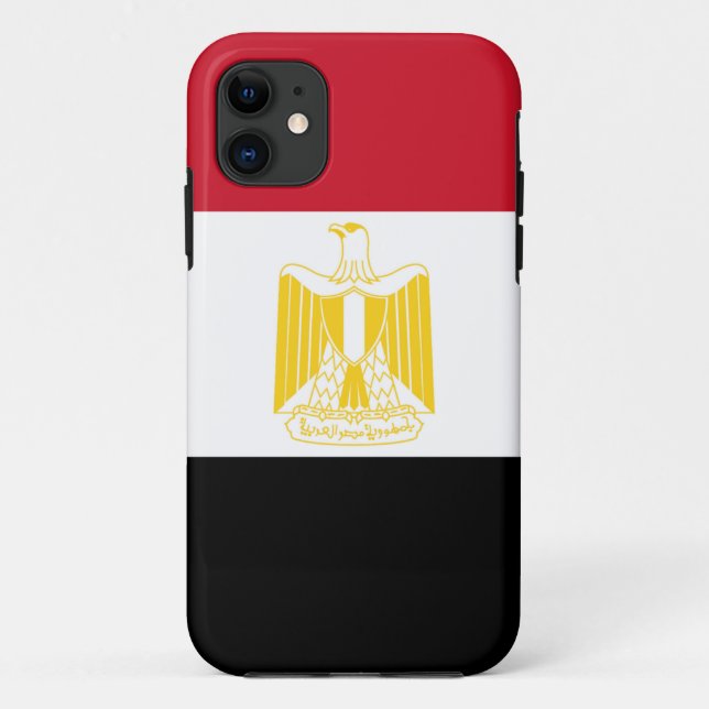 Funda De Case-Mate Para iPhone Bandera de Egipto (Reverso)