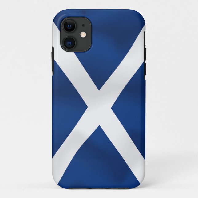Funda De Case-Mate Para iPhone Bandera de Escocia (Reverso)