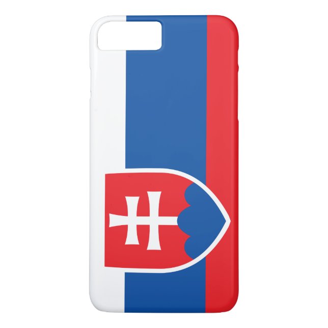 Funda De Case-Mate Para iPhone Bandera de Eslovaquia (Reverso)