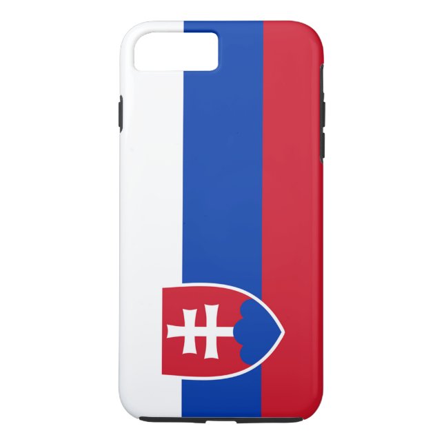 Funda De Case-Mate Para iPhone Bandera de Eslovaquia (Reverso)
