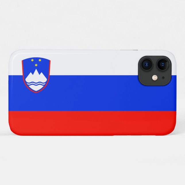 Funda De Case-Mate Para iPhone Bandera de Eslovenia (Reverso (horizontal))