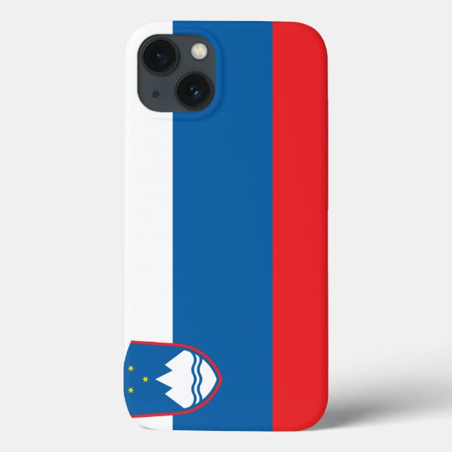 Funda De Case-Mate Para iPhone Bandera de Eslovenia (Reverso)