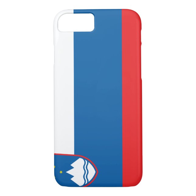 Funda De Case-Mate Para iPhone Bandera de Eslovenia (Reverso)