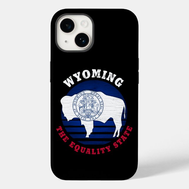FUNDA DE Case-Mate PARA iPhone BANDERA DE ESTADO DE IGUALDAD DE WYOMING (Reverso )