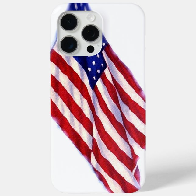 Funda De Case-Mate Para iPhone Bandera de Estados Unidos (Reverso )