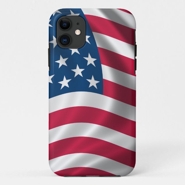 Funda De Case-Mate Para iPhone Bandera de Estados Unidos (Reverso)