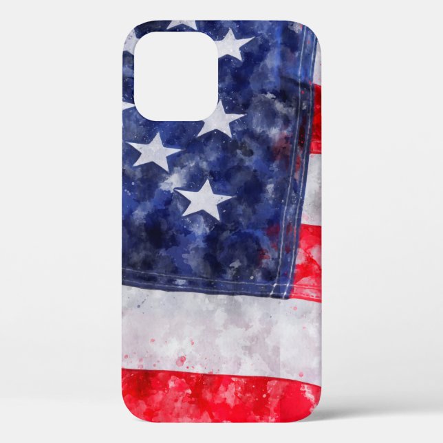 Funda De Case-Mate Para iPhone Bandera de Estados Unidos (Reverso )