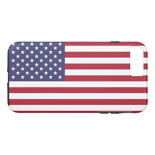 Funda De Case-Mate Para iPhone Bandera de Estados Unidos (Reverso (horizontal))