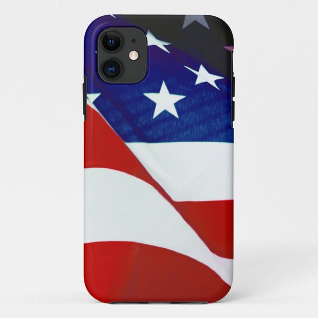 Funda De Case-Mate Para iPhone Bandera de Estados Unidos (Reverso)
