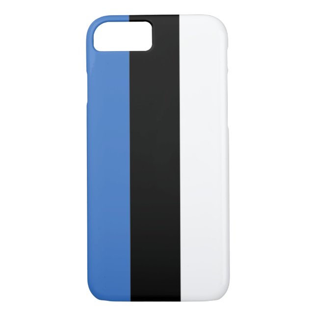 Funda De Case-Mate Para iPhone Bandera de Estonia (Reverso)