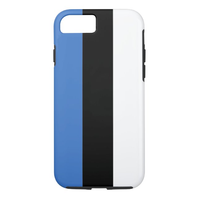 Funda De Case-Mate Para iPhone Bandera de Estonia (Reverso)