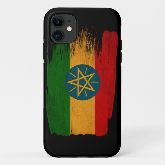 Funda De Case-Mate Para iPhone Bandera de Etiopía (Reverso)