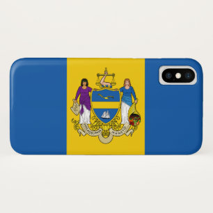 Funda Para iPhone X Bandera de Filadelfia (Pensilvania)