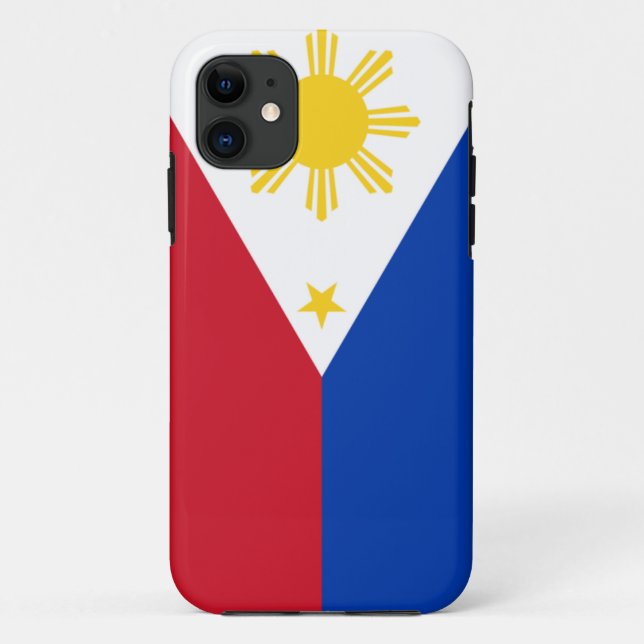 Funda De Case-Mate Para iPhone Bandera de Filipinas (Reverso)