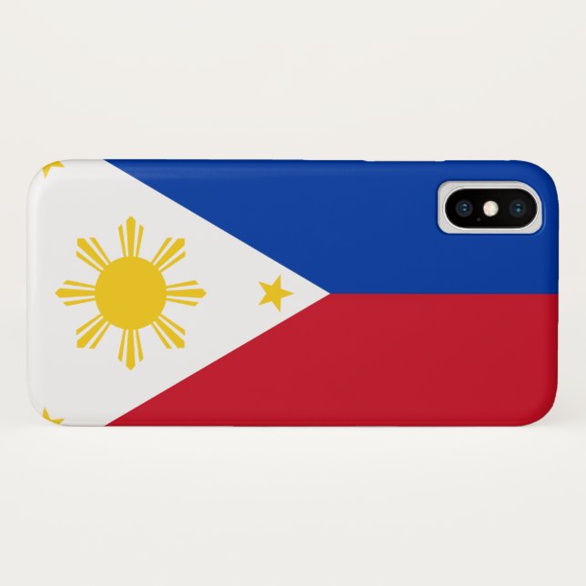 Funda De Case-Mate Para iPhone Bandera de Filipinas (Reverso (horizontal))
