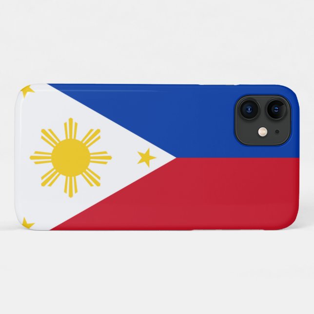 Funda De Case-Mate Para iPhone Bandera de Filipinas (Reverso (horizontal))