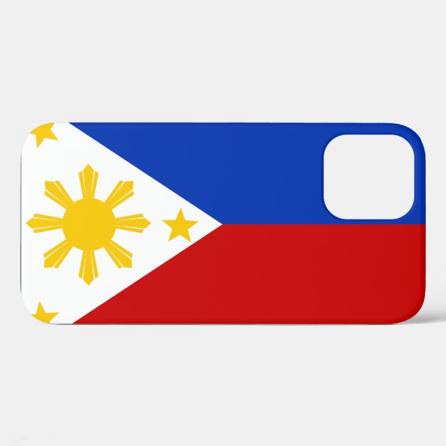 Funda De Case-Mate Para iPhone Bandera de Filipinas (Reverso (Horizontal))