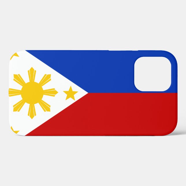 Funda De Case-Mate Para iPhone Bandera de Filipinas (Reverso  (Horizonal))