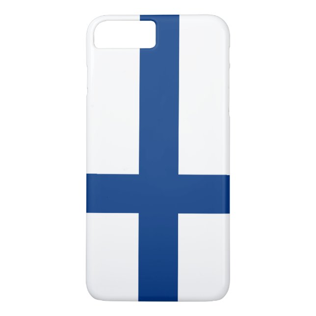 Funda De Case-Mate Para iPhone Bandera de Finlandia (Reverso)
