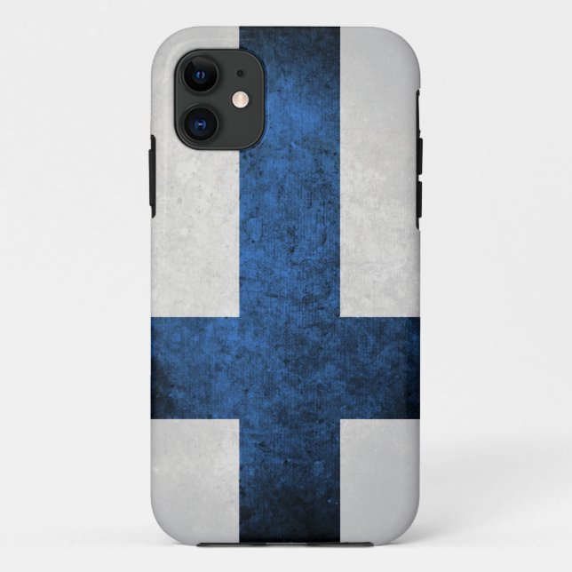 Funda De Case-Mate Para iPhone Bandera de Finlandia (Reverso)