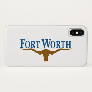 Funda Para iPhone X Bandera de Fort Worth (Texas)