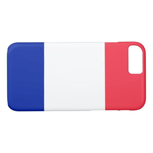 Funda De Case-Mate Para iPhone Bandera de Francia (Reverso (horizontal))