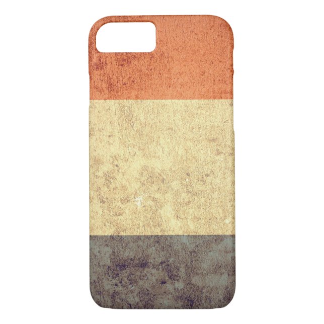 Funda De Case-Mate Para iPhone Bandera de Francia - Grunge (Reverso)