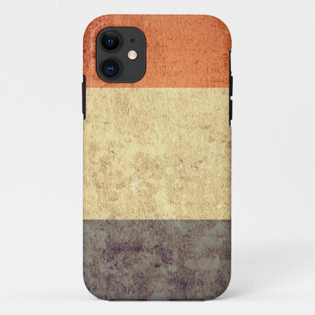 Funda De Case-Mate Para iPhone Bandera de Francia - Grunge (Reverso)