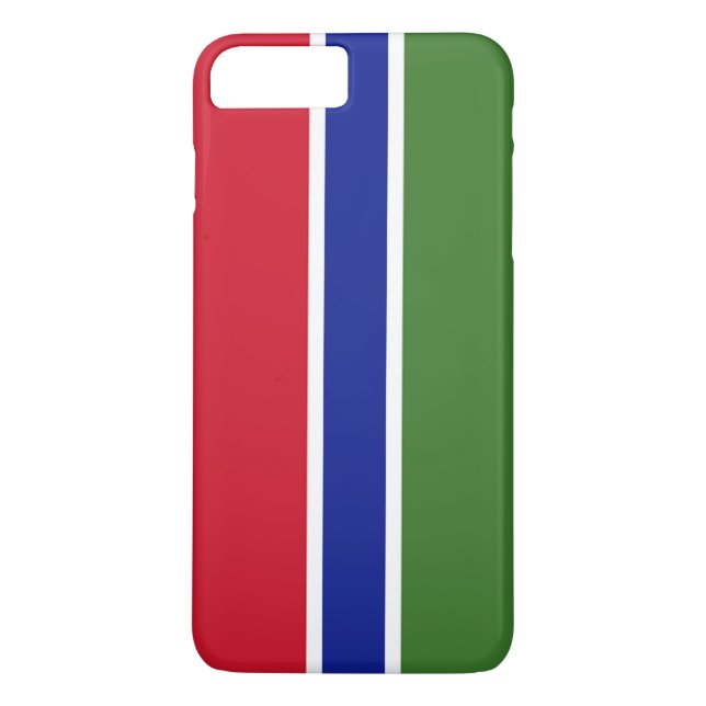 Funda De Case-Mate Para iPhone Bandera de Gambia (Reverso)