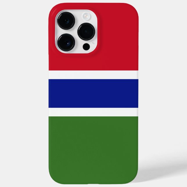 Funda De Case-Mate Para iPhone Bandera de Gambia (Reverso)