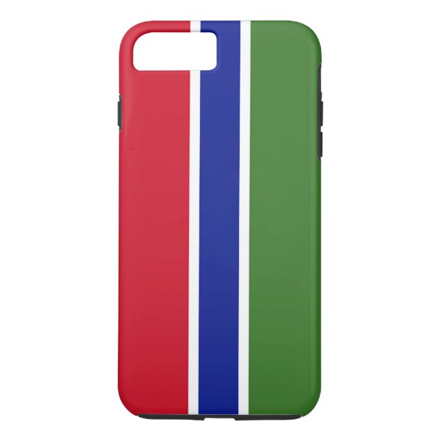 Funda De Case-Mate Para iPhone Bandera de Gambia (Reverso)