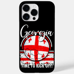 Funda Para iPhone 14 Pro Max De Case-Mate Bandera de Georgia de fútbol Euro, Bandera Retro R
