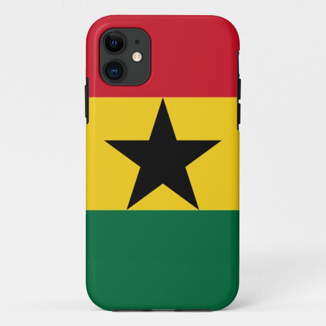 Funda De Case-Mate Para iPhone Bandera de Ghana (Reverso)