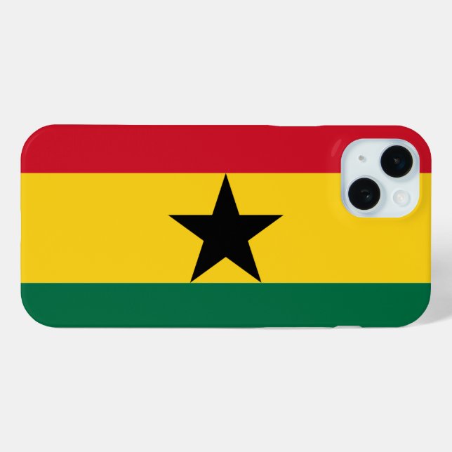 Funda De Case-Mate Para iPhone Bandera de Ghana (Reverso (Horizontal))