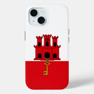 Funda Para iPhone 15 Bandera de Gibraltar