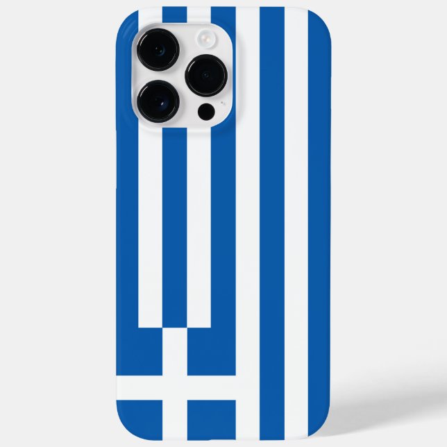 Funda De Case-Mate Para iPhone Bandera de Grecia (Reverso)