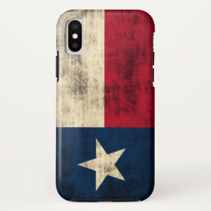 Funda Para iPhone XS Bandera de Grunge de Texas