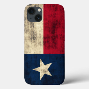 Funda Para iPhone 13 Bandera de Grunge de Texas