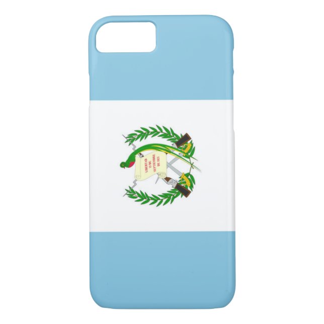 Funda De Case-Mate Para iPhone Bandera de Guatemala (Reverso)