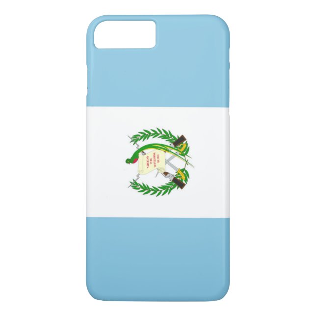 Funda De Case-Mate Para iPhone Bandera de Guatemala (Reverso)