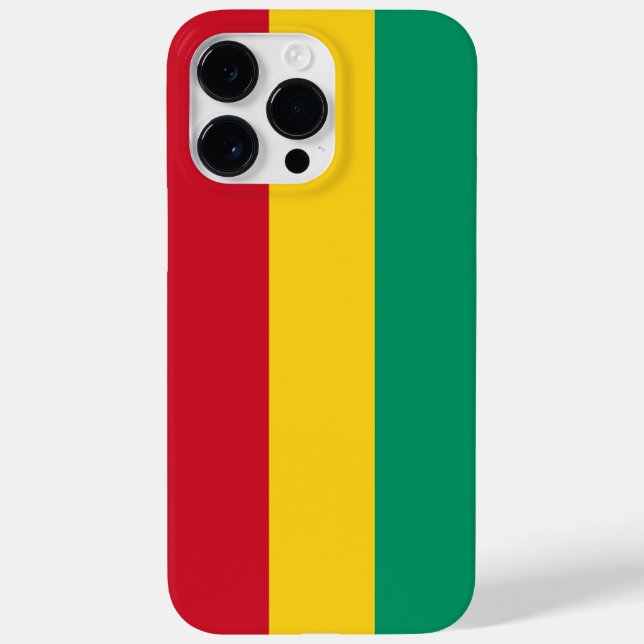 Funda De Case-Mate Para iPhone Bandera de Guinea (Reverso)